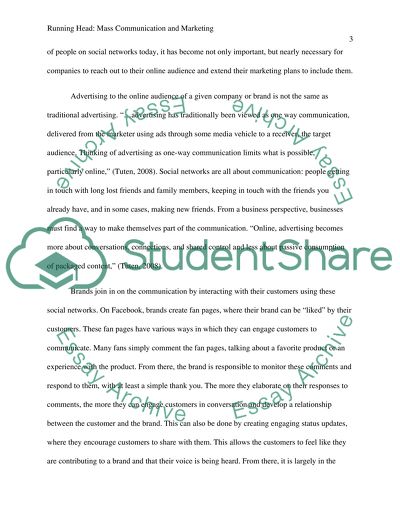 Effect of social network in today mass communication