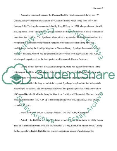 A Critique on the Crowned Buddha Head Artwork in The Los Angeles County Museum of Art