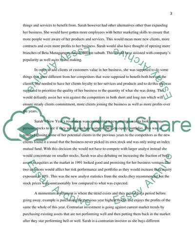 Case study _ Investemnt management