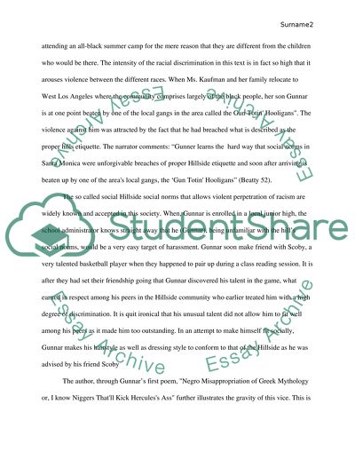 Utilization of Race and Racism as the Subjects of The White Boy Shuffle and The Lonely Londoners