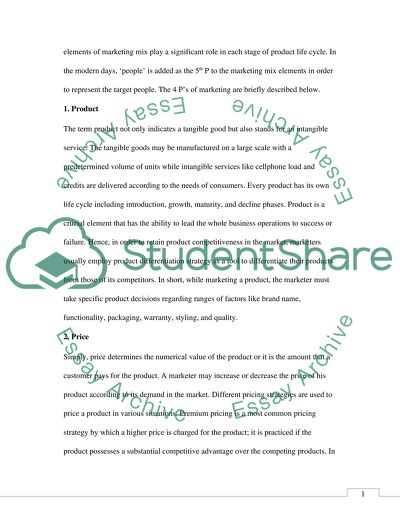 Theoretical Concepts of the Marketing Mix Elements