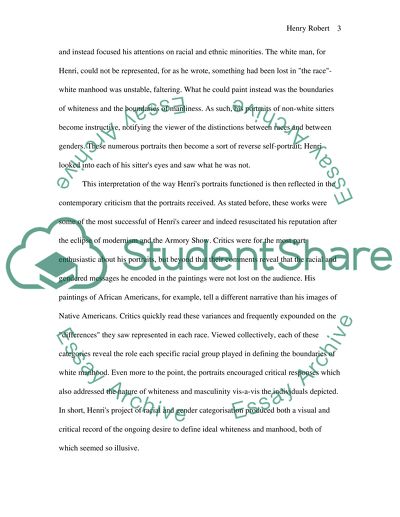 The Racial and Gendered Messages in Henry Roberts Paintings