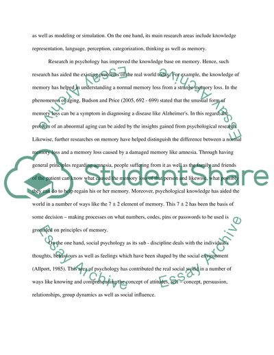 The Study of the Mind through Analysing