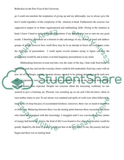 first year university experience essay