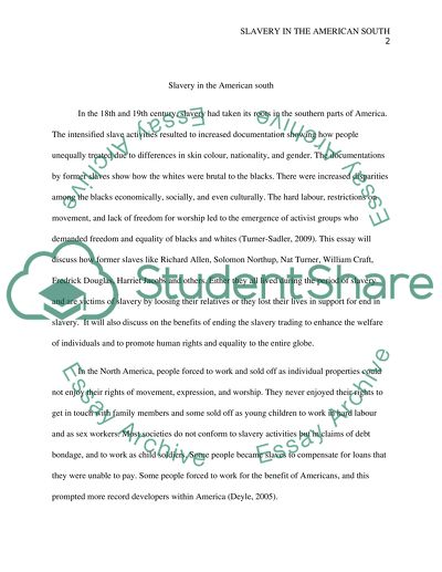 Slavery in the American south