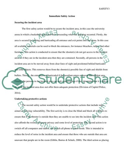 Safety: Shooter Critical Incident Response