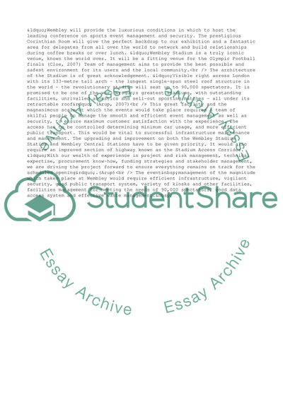 The New Wembley Stadium