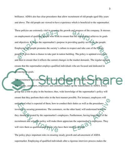 Company Policy - Recruiting and Selecting