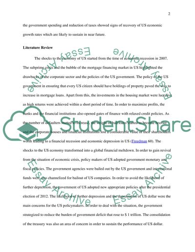Shocks to the US Economy and the Likelihood of a Depression