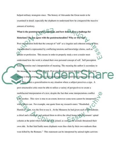 What Is the Poststructuralist Argument, and How Does It Pose a Challenge for Historian