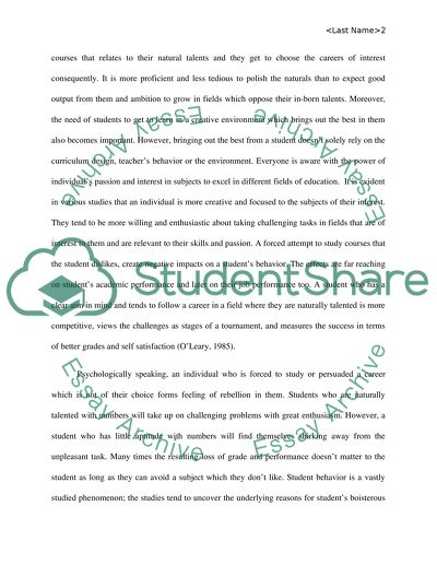 Significance of Natural Aptitude in Education