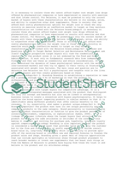 Branding and Product Performance for the Health Care Brand