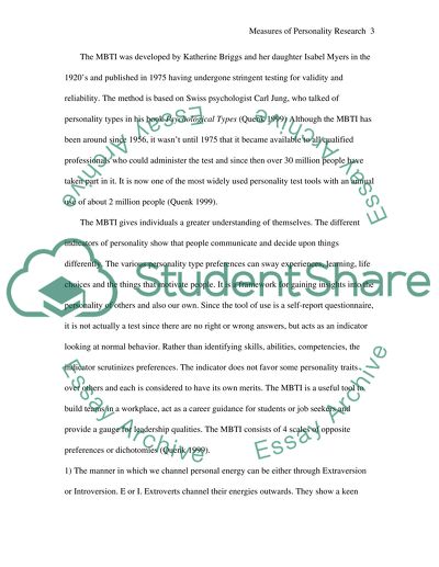 The Myers-Briggs Type Indicator