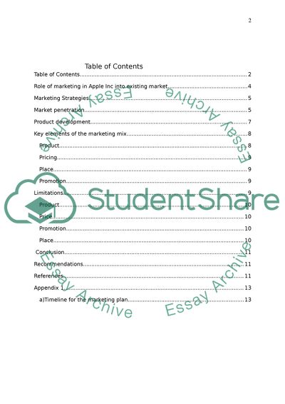 Marketing Plan for the Successful Entry of Apple Inc into the Indian Market