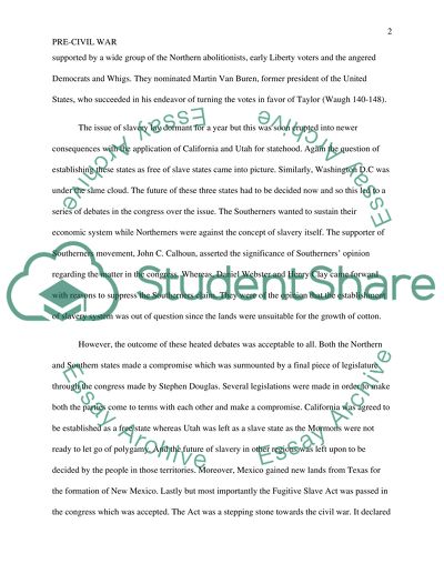 Political Bedlam and Pre-Civil War