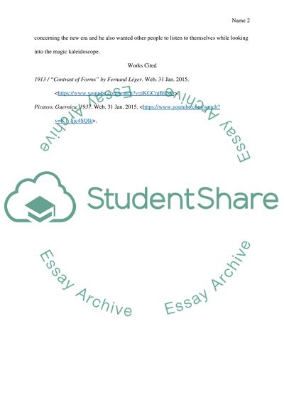 Picassos Guernica and Fernand Legers Contrast of Forms