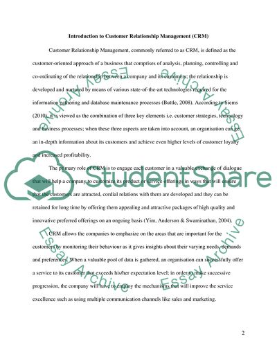 Theoretical Perspectives of Customer Relationship Management and Marketing Mix