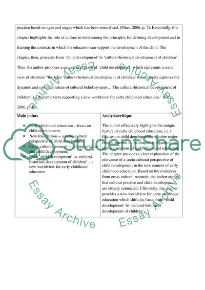Early Childhood Learning Communities: socio-cultural research in practice,