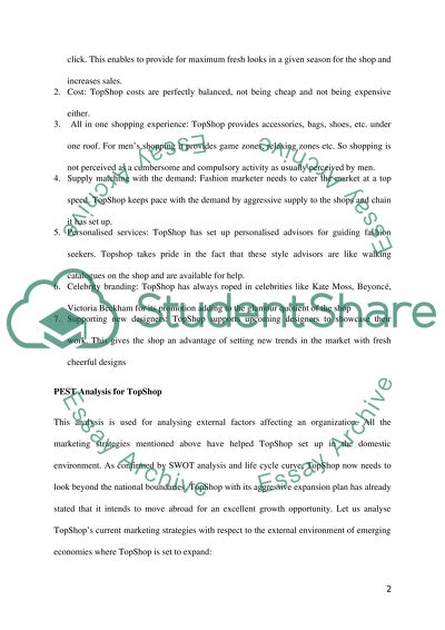 TopShop - The Marketing Story