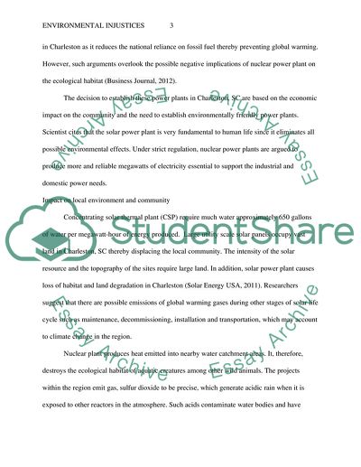 Issues on Environmental Injustices