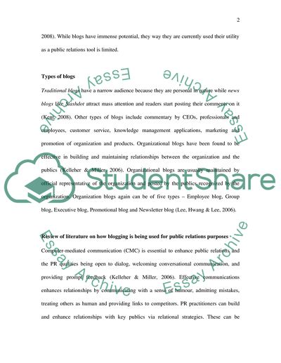 Blogging and Types of Blogs