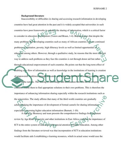 Barriers to Communication between the Universities in Developing Countries