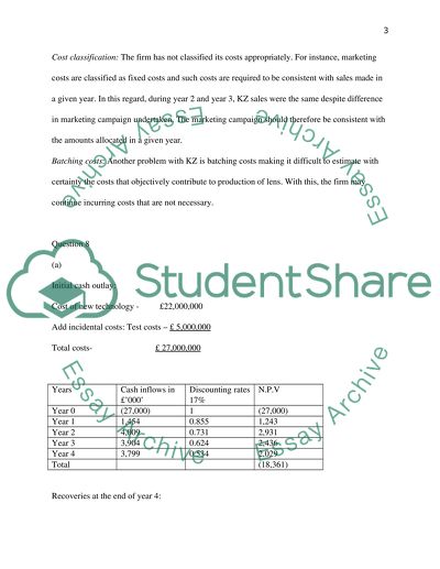 Intermediate Management Accounting past paper