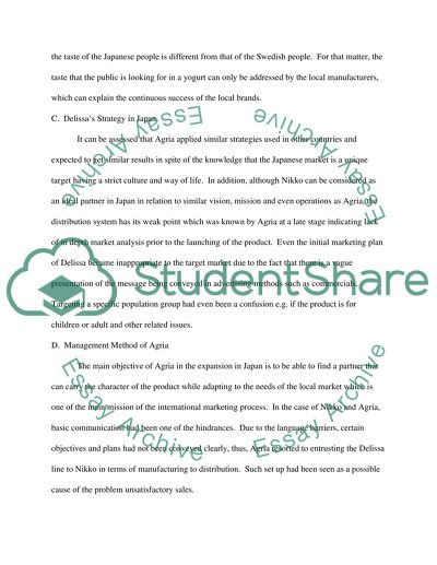 International Marketing:Delissa in Japan