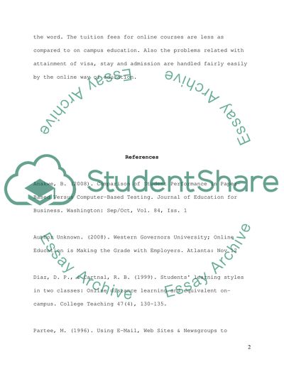 Learning Online or On Campus