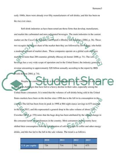 The Soft-Beverage Industry