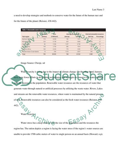 Solutions for Renewable Water Sources in Desert Regions of the World