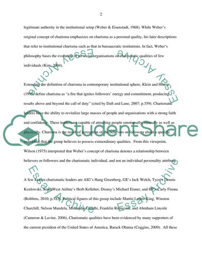 Is Charisma a Personal Quality or a Trait