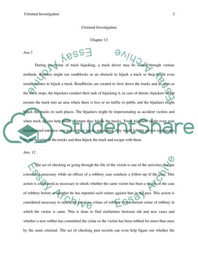 Criminal Investigation: Wage Setting