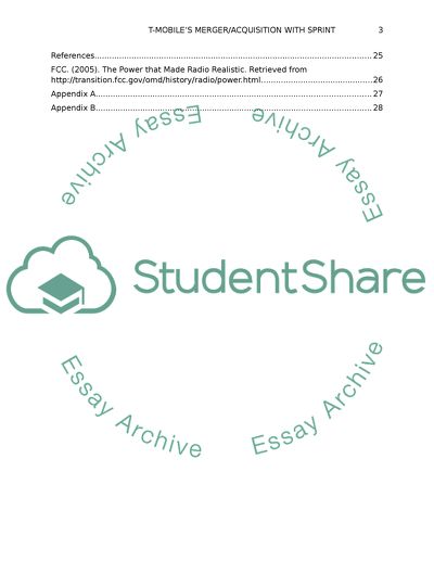 Possible Merger between T-Mobile and Sprint