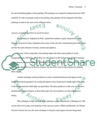 Analysis of the Baroque Artwork: Period Judgment of Paris by Jacob Jordaens