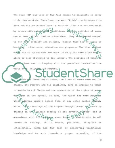 Muslim Women and Islam