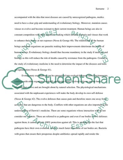 Evolution and Origins of Disease and Darwinian Medicine