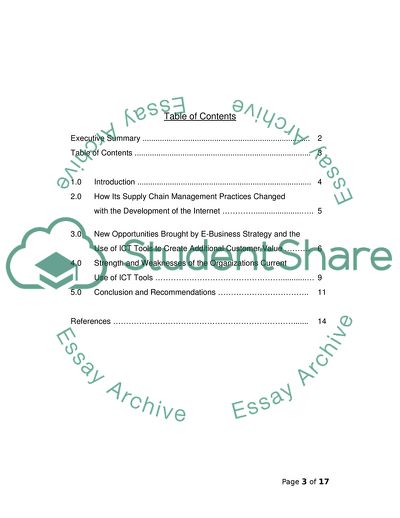 E-Business and Value Chains: Baxters Food Groups