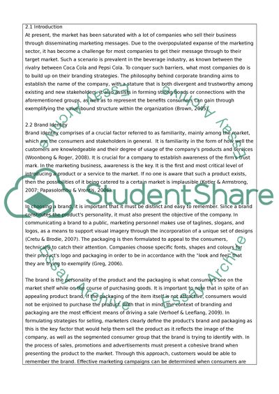 Working Title: Brand packaging: How relevant is it to the customer