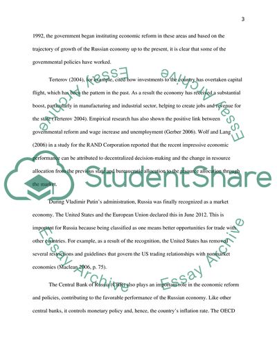 Central Bank of the Russian Economy