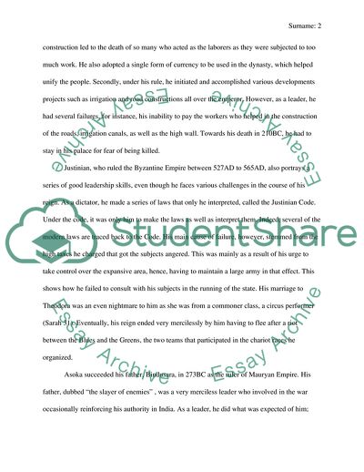 Ancient Rulers: Comparison