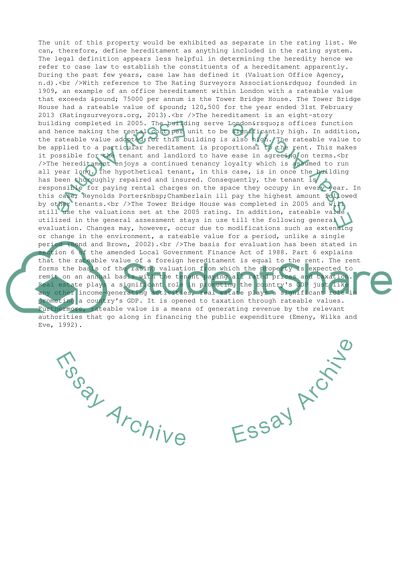 Statutory Valuations Rating