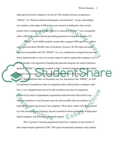 Role of the US Government in the Acceleration of the Advancement of Computers