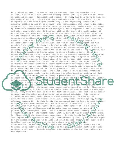 International Business Culture and Diversity