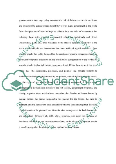 Terrorism as a Form of Risk That Is Impossible to Manage