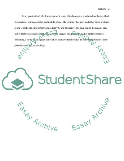 Technology in My Life