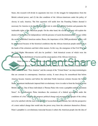 The Obama Victory: A Symbol of American Freedom and African-American Struggle