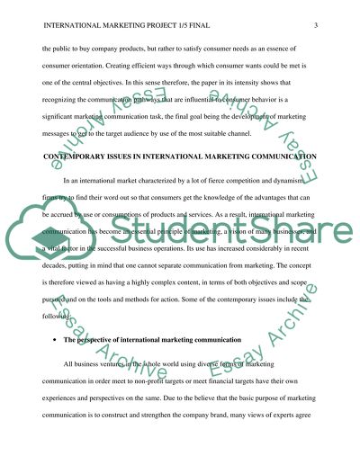 Contemporary Issues in International Marketing Communication