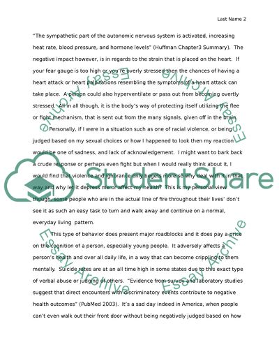 Physiological Responses to Racism and Discrimination