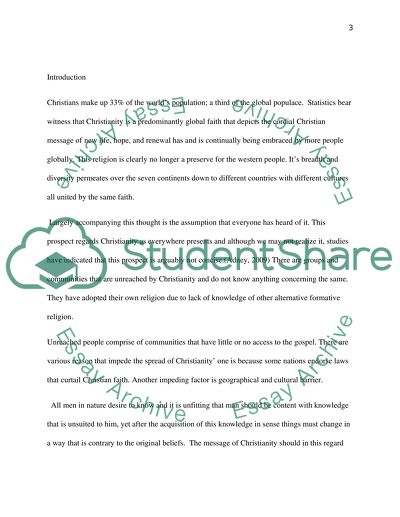 Unreached People Groups Analysis